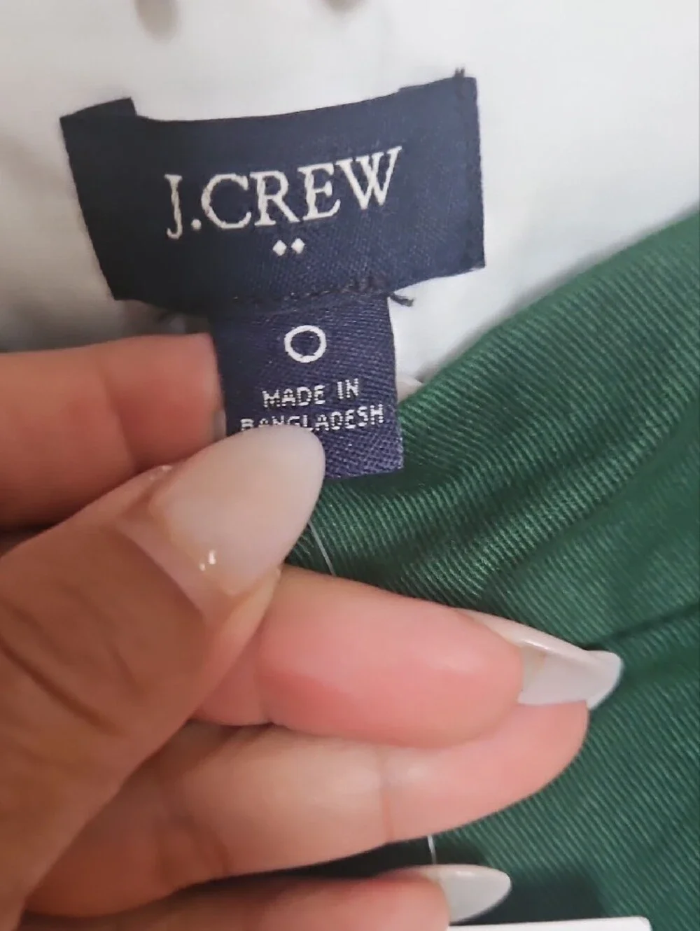 J. Crew Forest Green Chino Bermuda Shorts